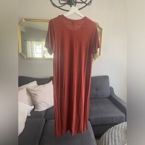 Simple shirt cotton dress